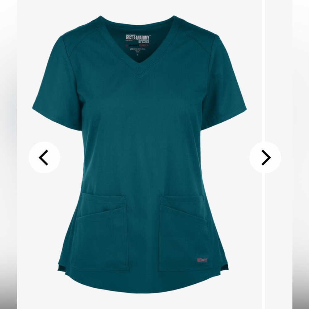 Greys anatomy spandex stretch scrub set.